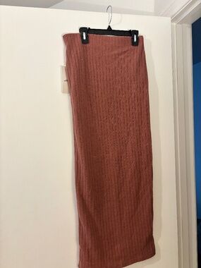 Out from under maxi slit skirt